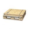 Collapsed 36x36x36 Wood Shipping Crate - SharkCrates