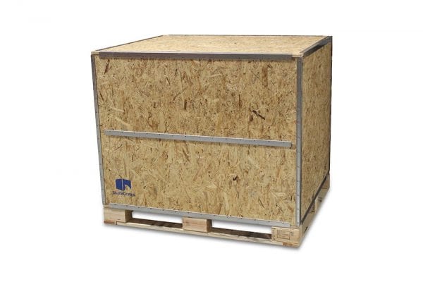 48x40x42 Wood Shipping Crate w/ Loading Panel - SharkCrates