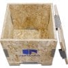 Wood Shipping Crate 14 x 14 x 15 top view
