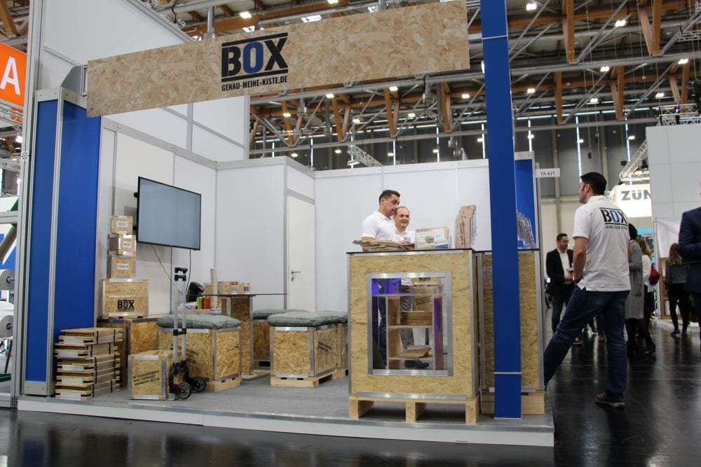 Fachpack trade show with BOX exhibiting wood crates