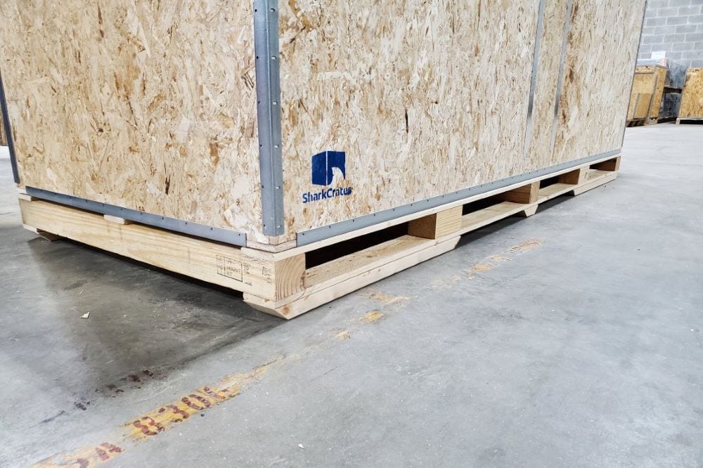 Wood Shipping Crate With long pallet