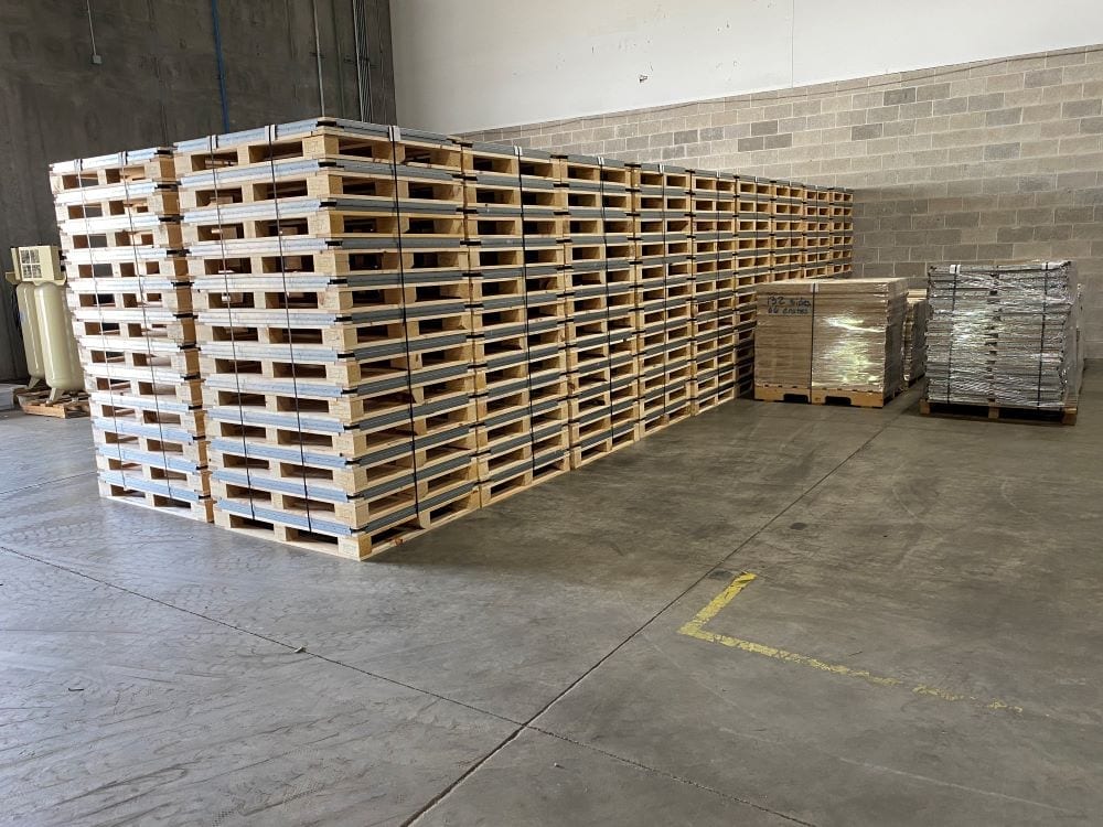 Wood Shipping Crates Staged for Shipoment