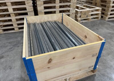 pallet collar metal brackets hinges loose parts