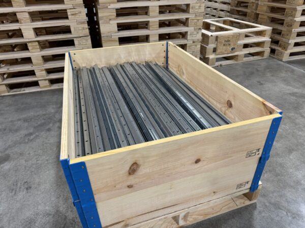 pallet collar metal brackets hinges loose parts