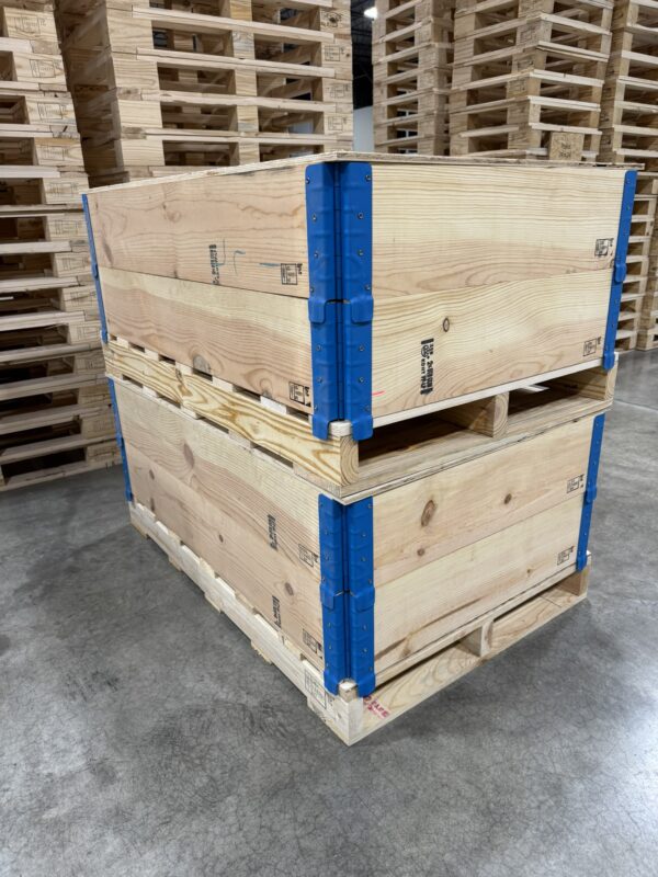 pallet collar double stack lid