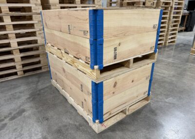 pallet collar double stack lid